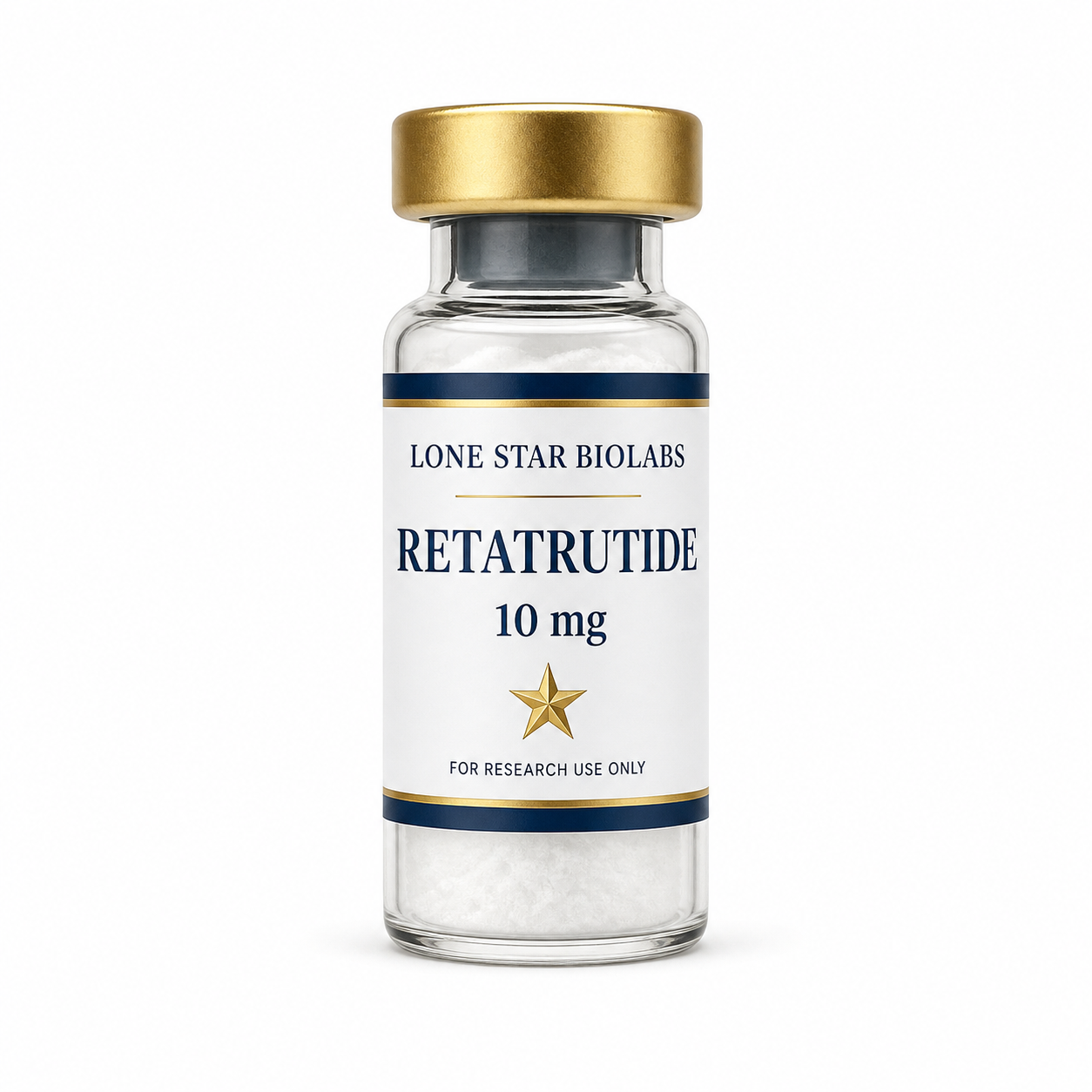 One Lone Star BioLabs Retatrutide 10 mg research vial